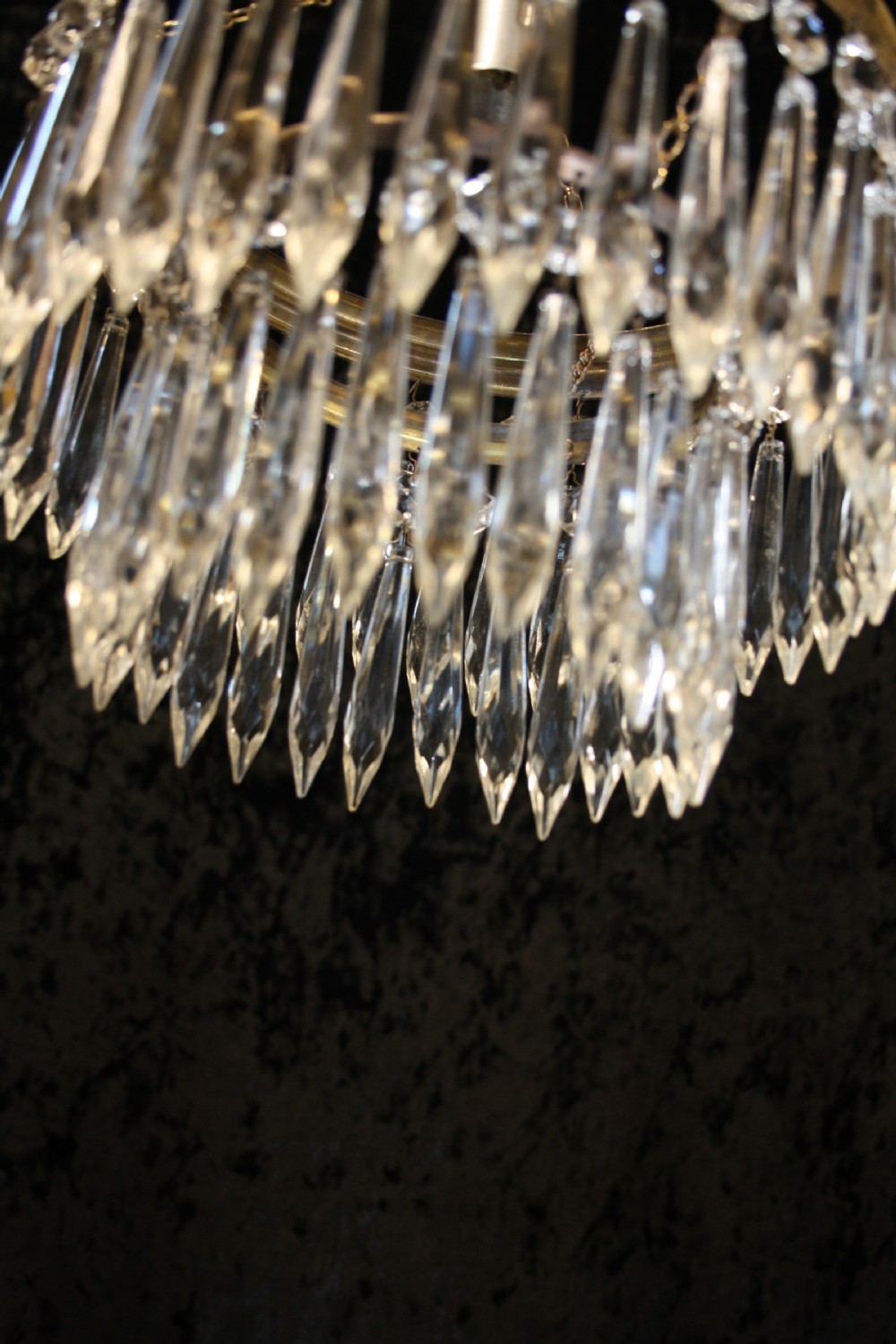 Early 20th century two tear spike chandelier View VI