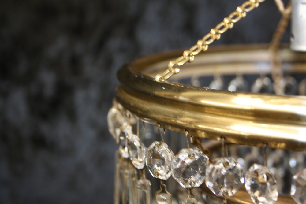 Early 20th century two tear spike chandelier View VII