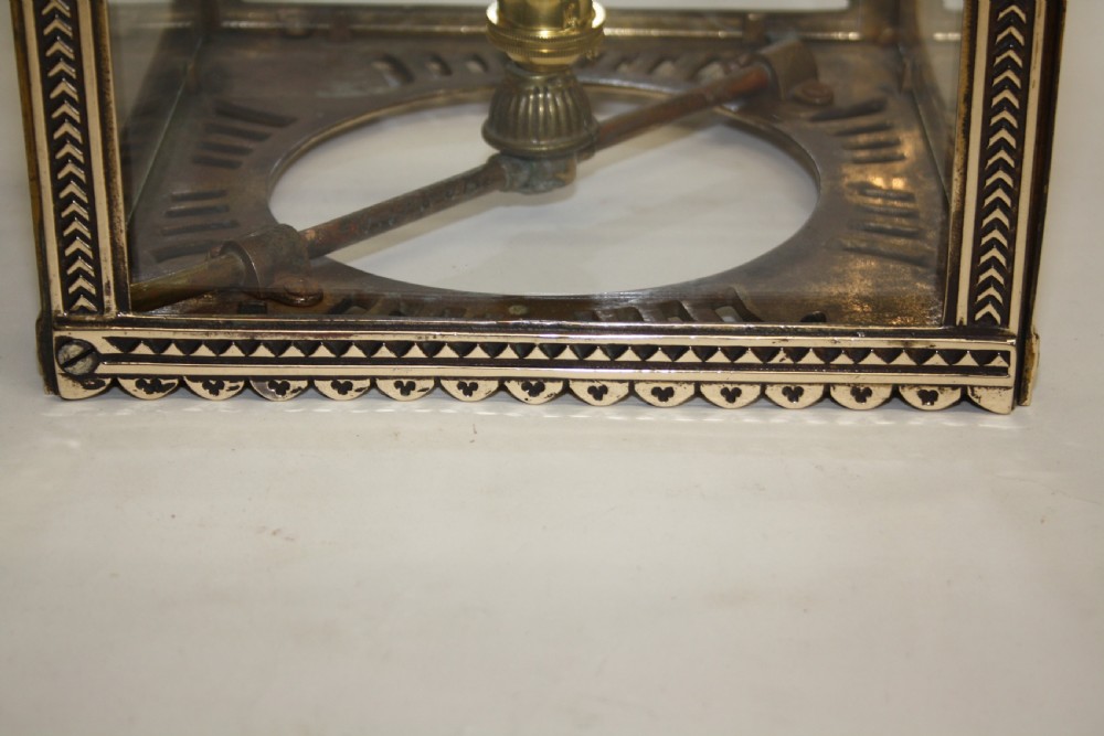 Late 19th century brass hall lantern View III