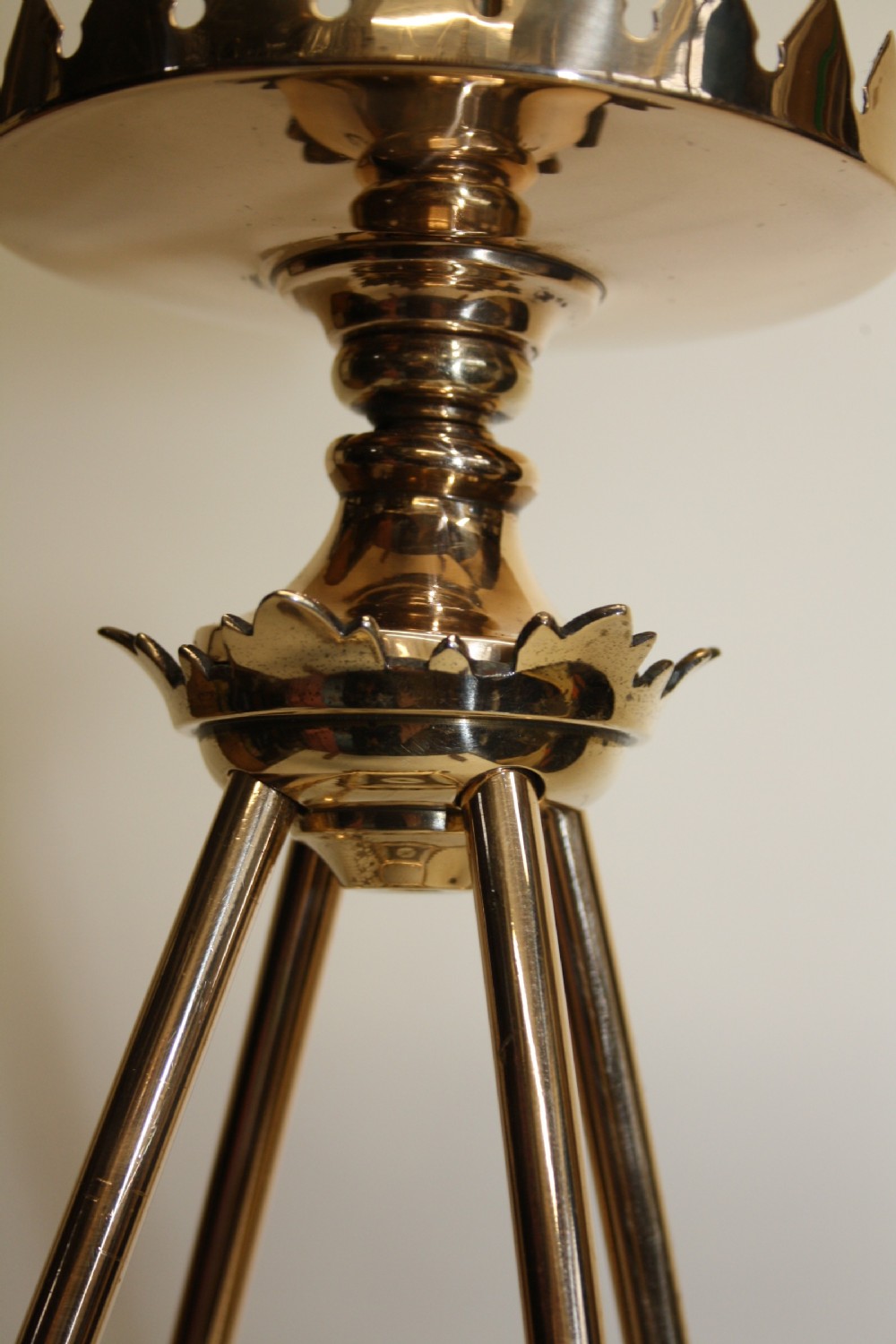 Late 19th century brass hall lantern View VII