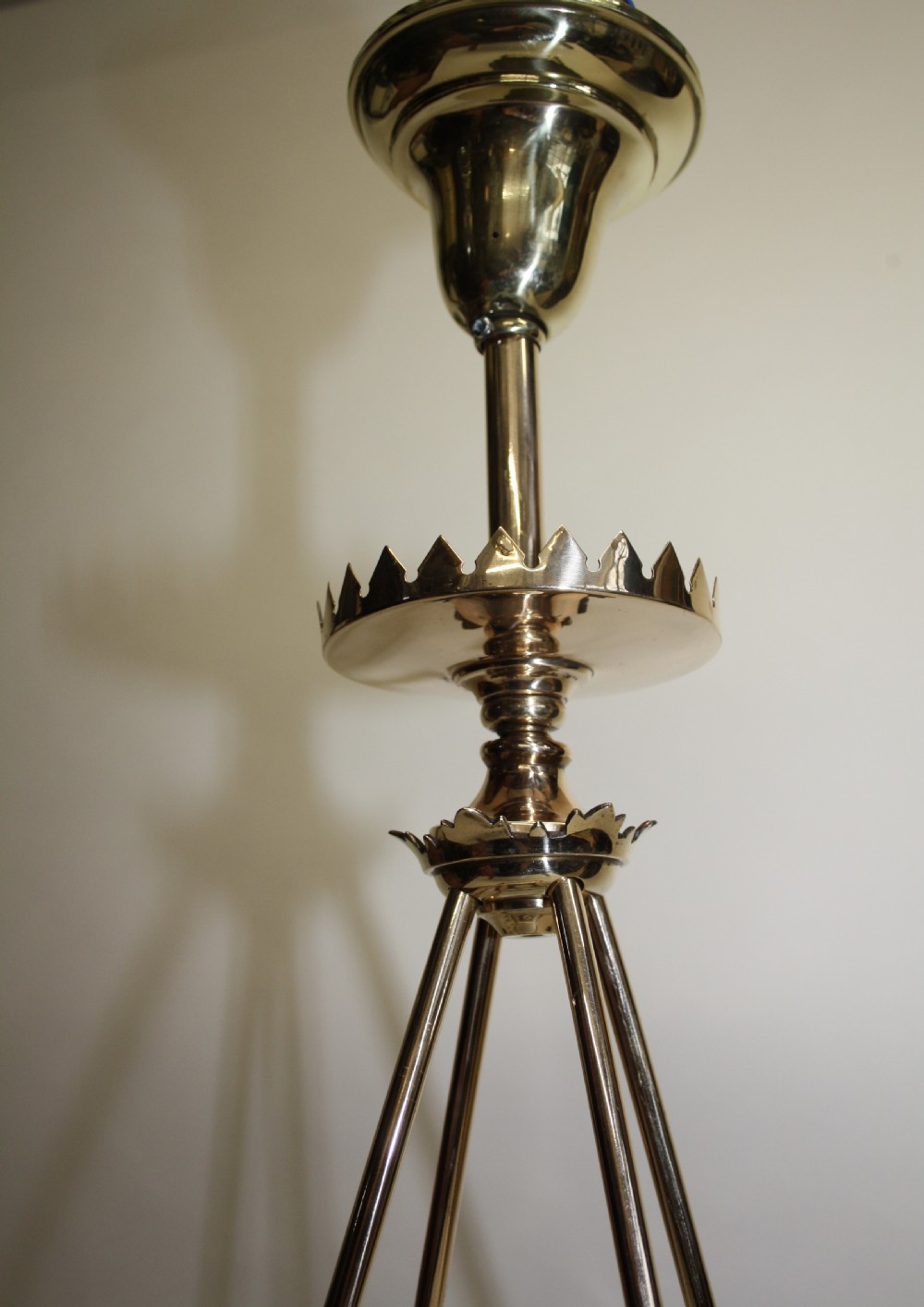 Late 19th century brass hall lantern View VIII