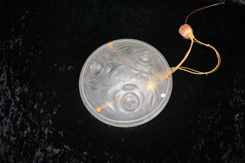 1930s glass dome chandelier View VI