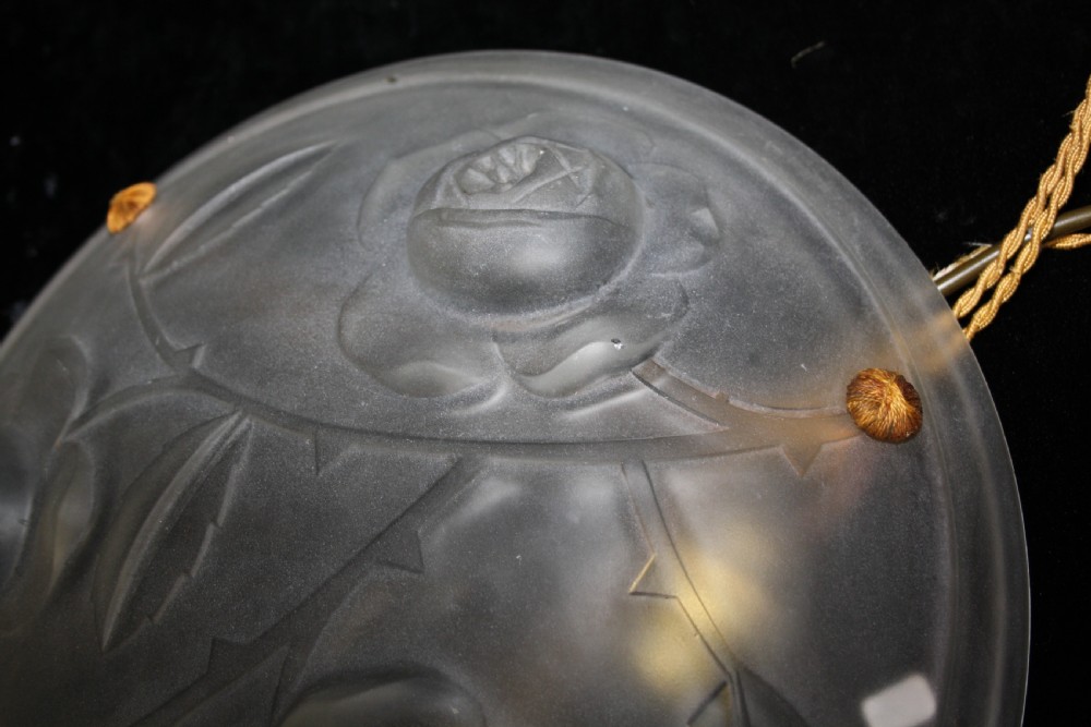1930s glass dome chandelier View X