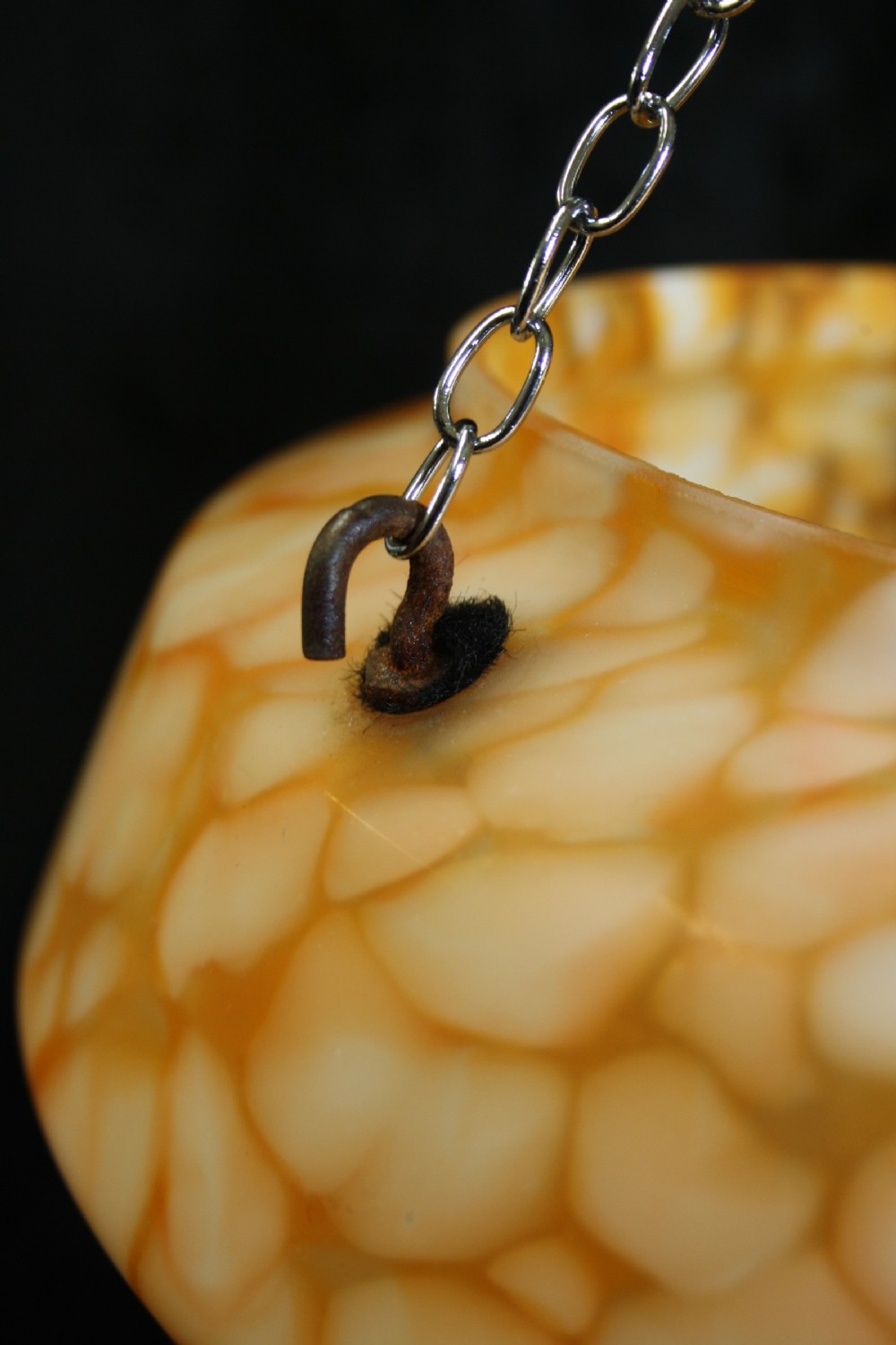 Art deco glass pendant light View IV