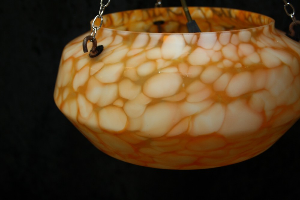 Art deco glass pendant light View VI