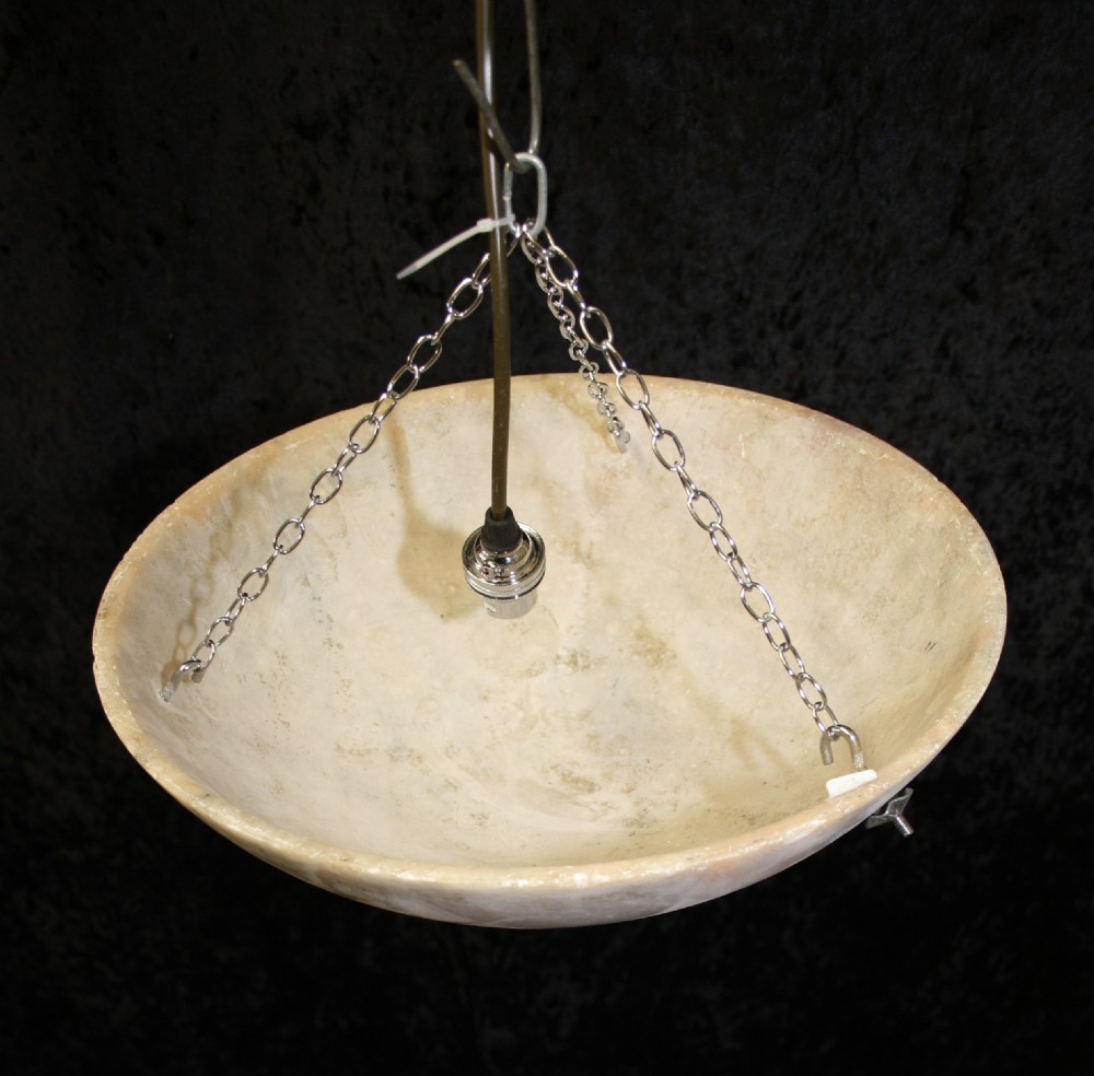 Alabaster ceiling light View II