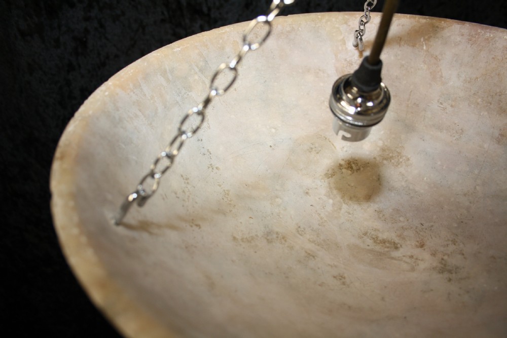 Alabaster ceiling light View III