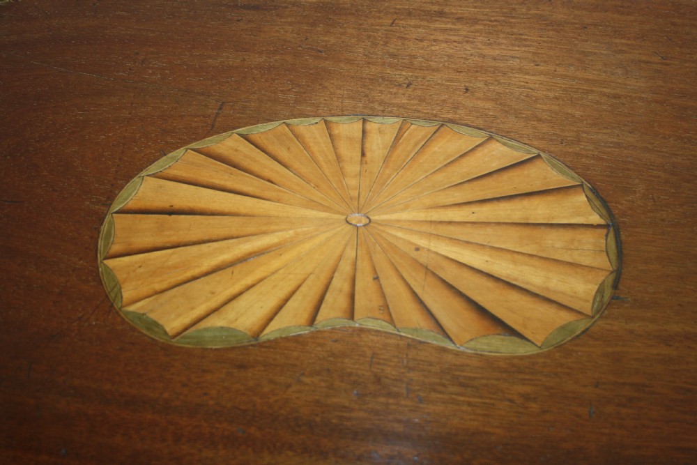 Georgian mahogany kidney shaped tray View II