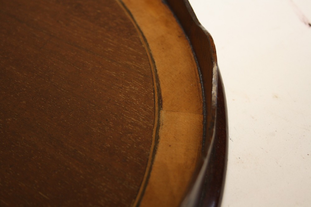 Georgian mahogany kidney shaped tray View VI