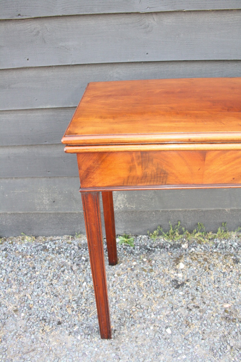Georgian mahogany tea table With scissor action legs Mechanism. View III