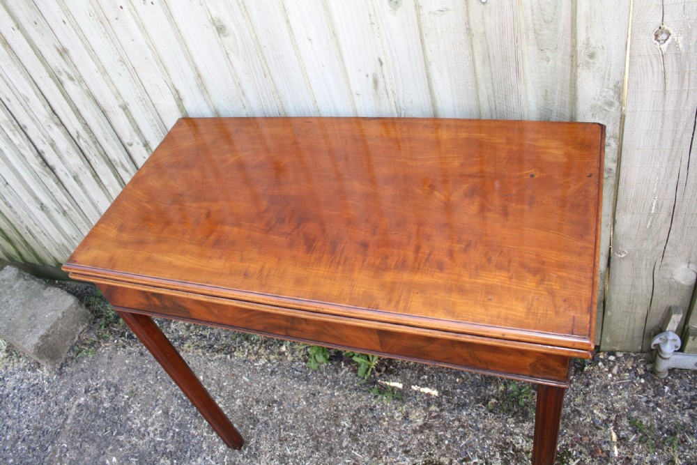 Georgian mahogany tea table With scissor action legs Mechanism. View XI