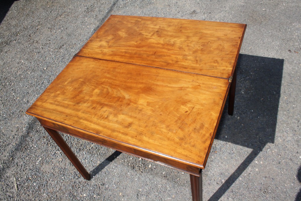 Georgian mahogany tea table With scissor action legs Mechanism. View XII