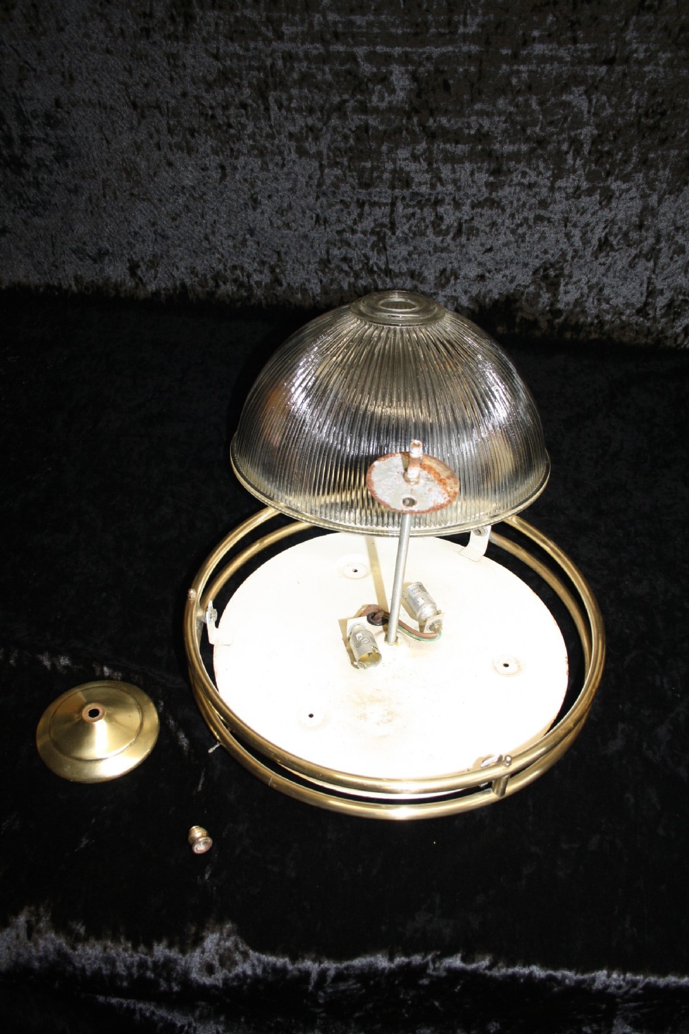 Domed glass ceiling light View VII