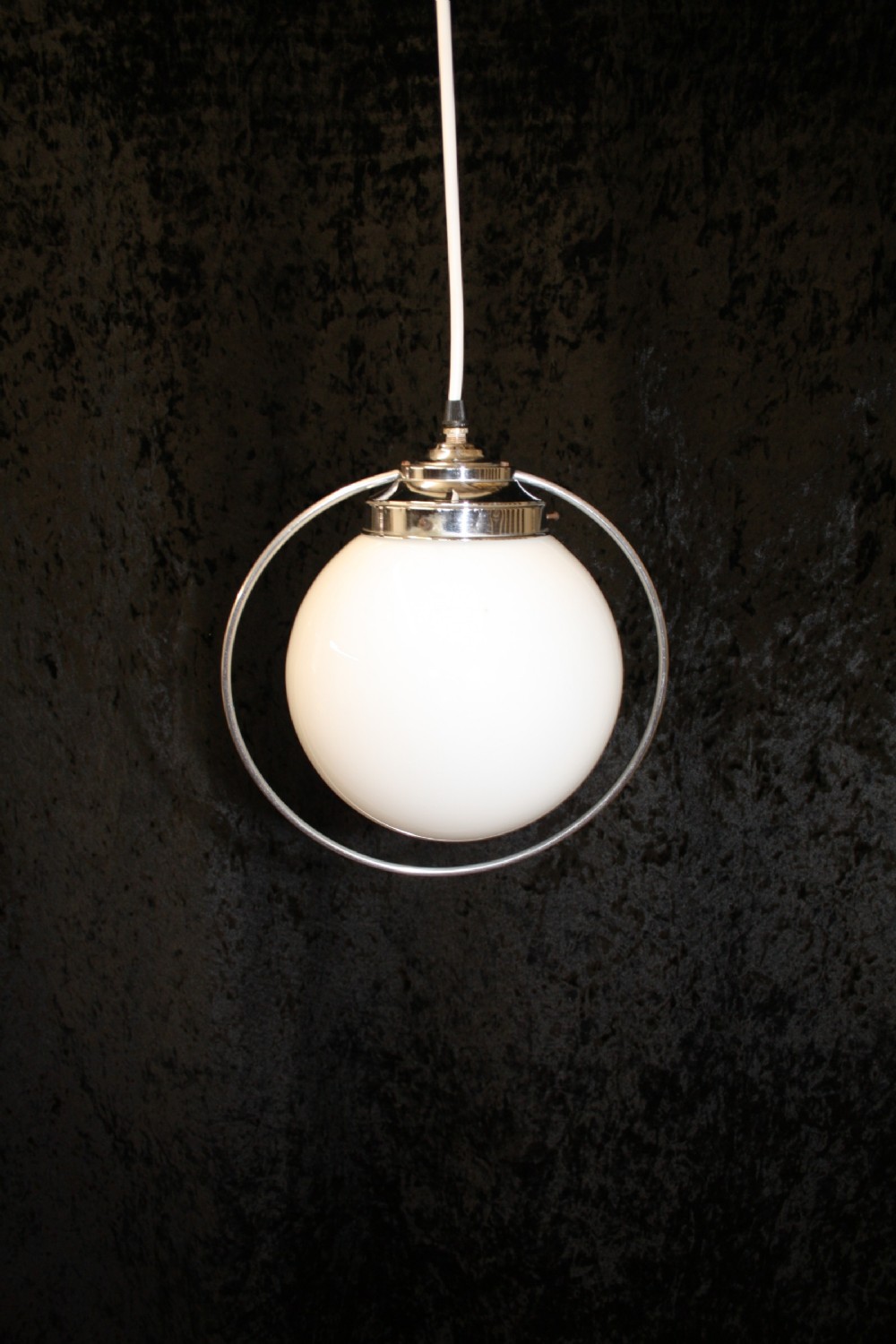 Opaque Art deco ceiling light