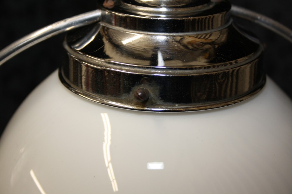 Opaque Art deco ceiling light View V