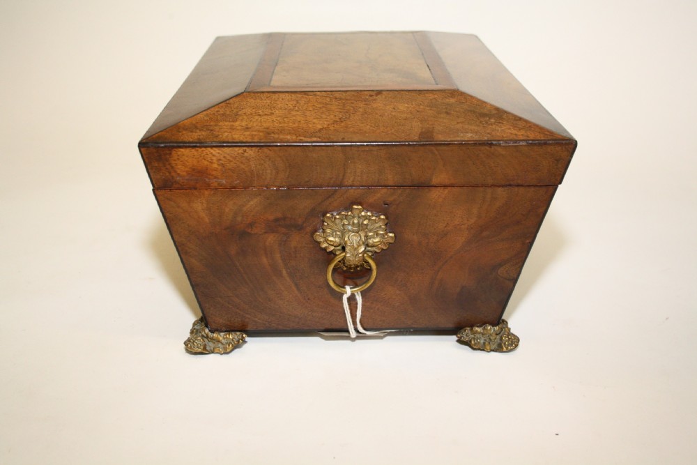 Sarcophagus shaped jewellery box circa 1820 View V