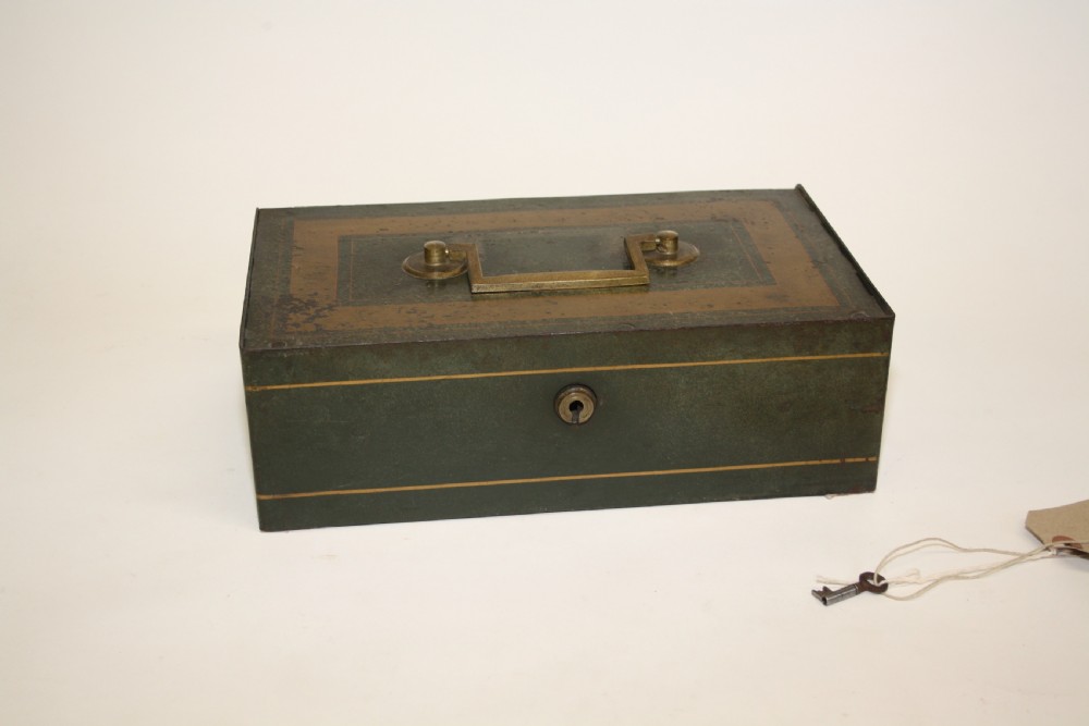 Steal strong box with cash tray