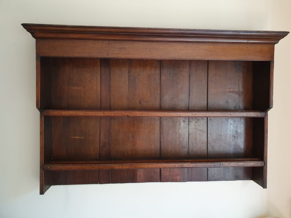 Early 19th century dresser rack in oak