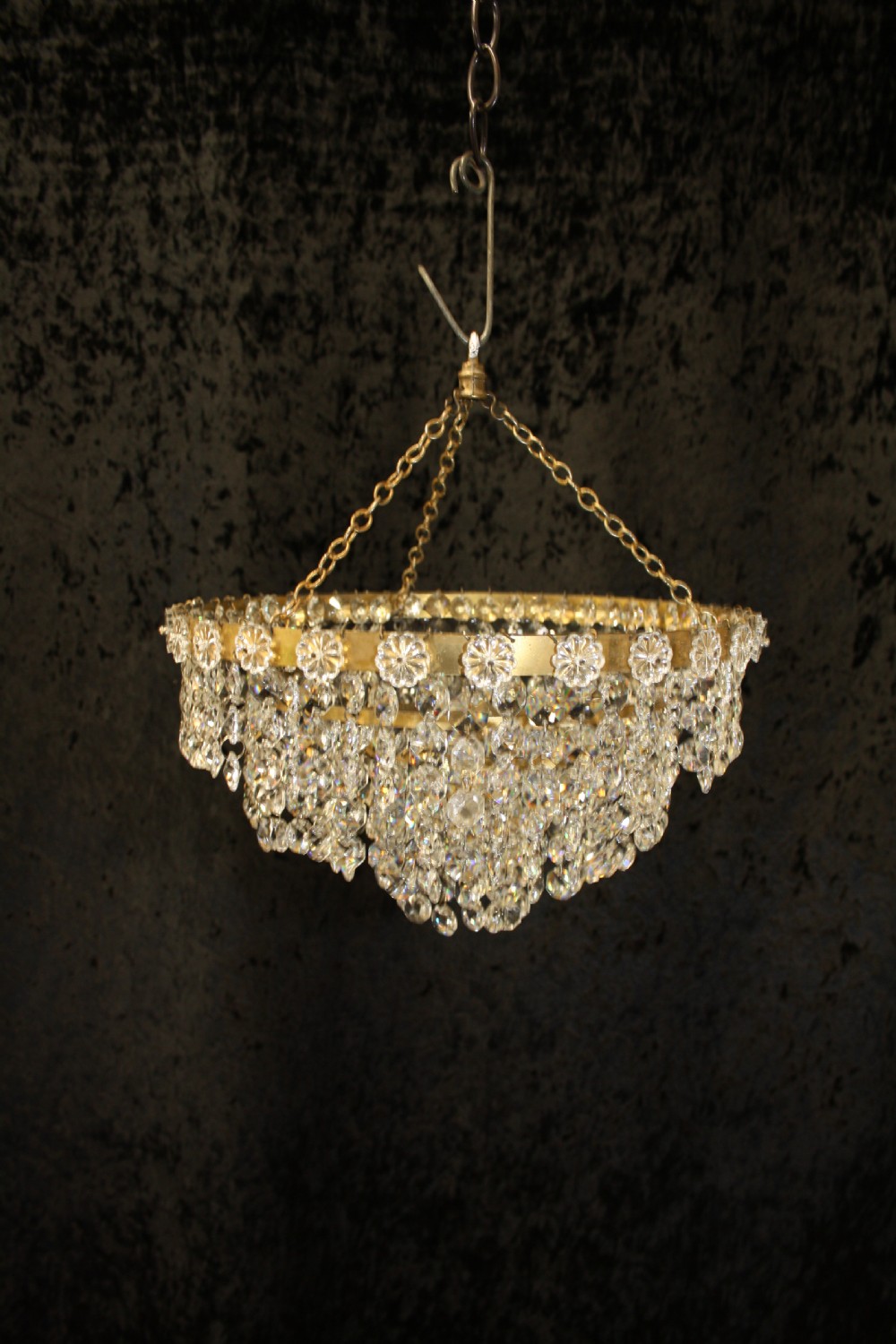Early 20th century four tier chandelier View II