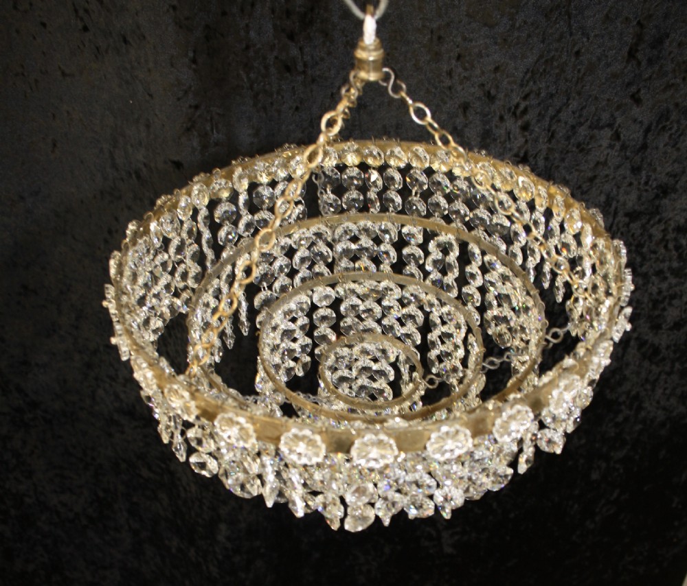 Early 20th century four tier chandelier View IV