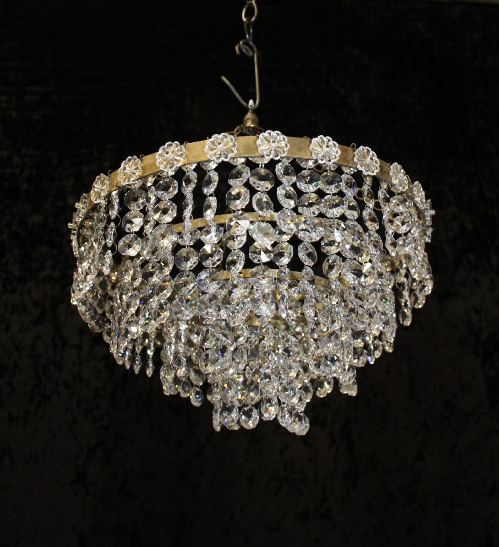 Early 20th century four tier chandelier View V