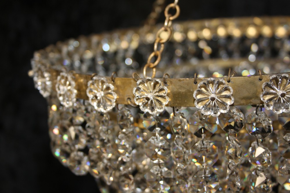 Early 20th century four tier chandelier View VI