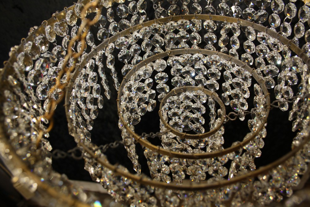 Early 20th century four tier chandelier View IX