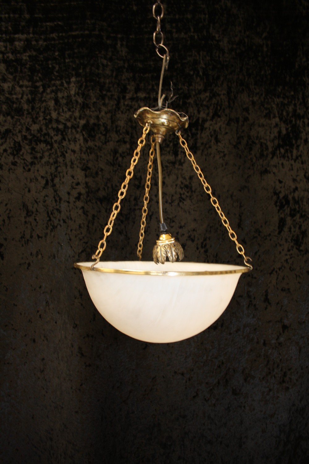 Early 20th century glass chandelier