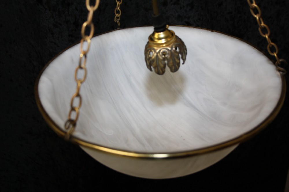 Early 20th century glass chandelier View IV