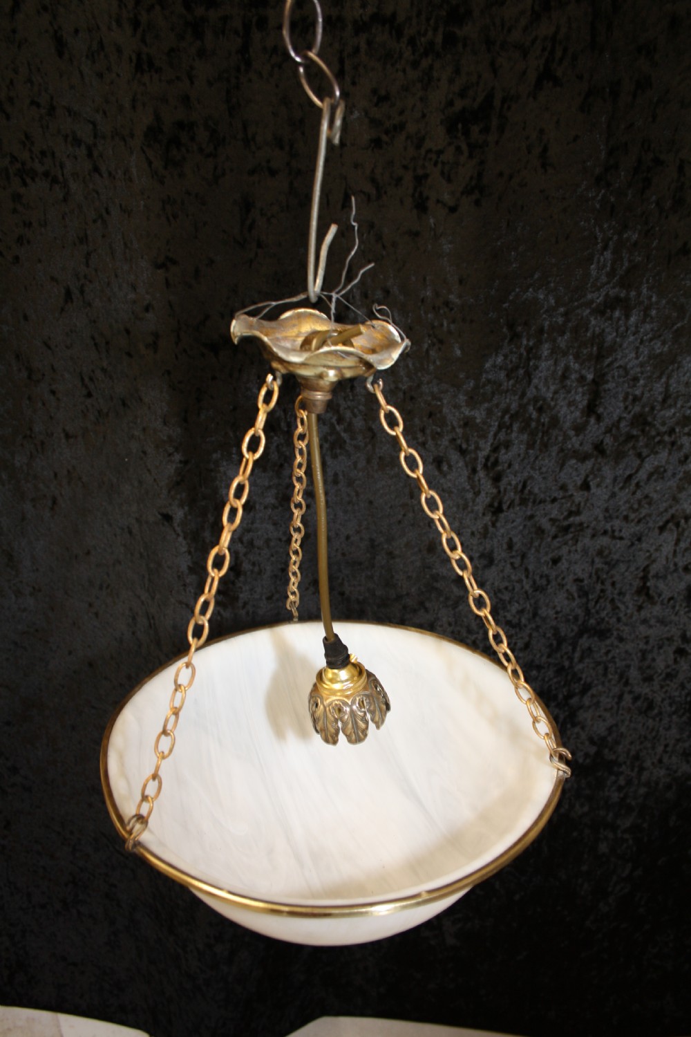 Early 20th century glass chandelier View V