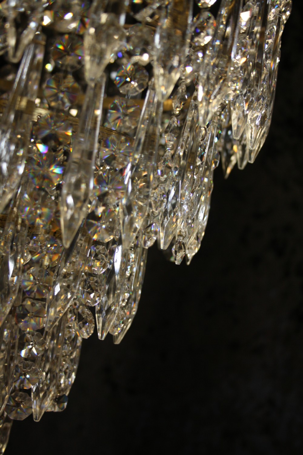 Early 20th century large spike chandelier View VIII