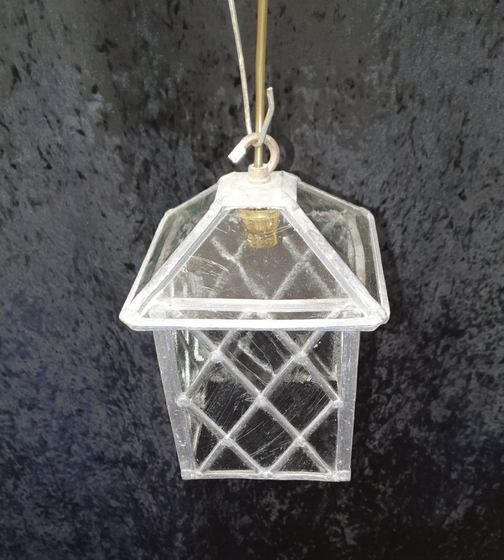 Early 20th century leaded porch light View III