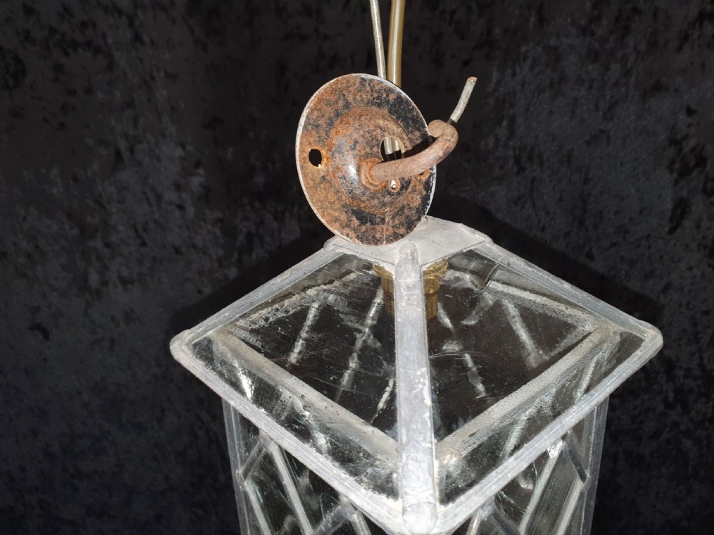 Early 20th century leaded porch light View V