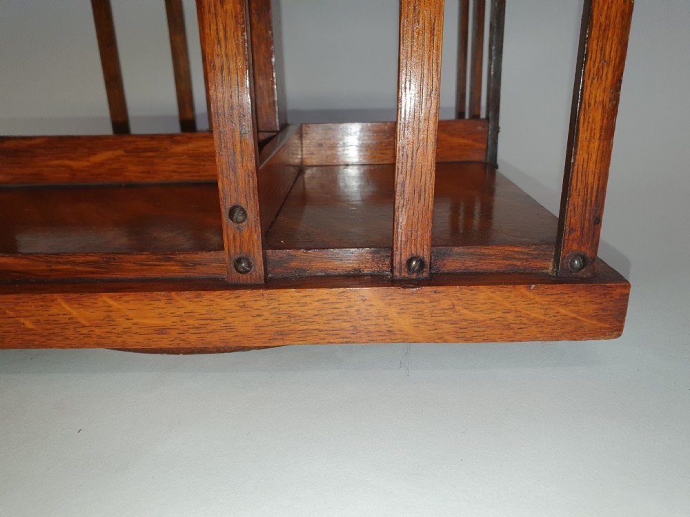 Small oak revolving bookcase
 View III