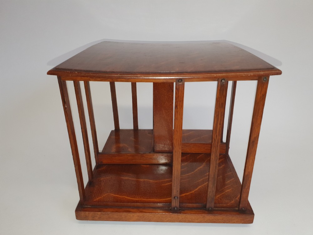 Small oak revolving bookcase
 View IV