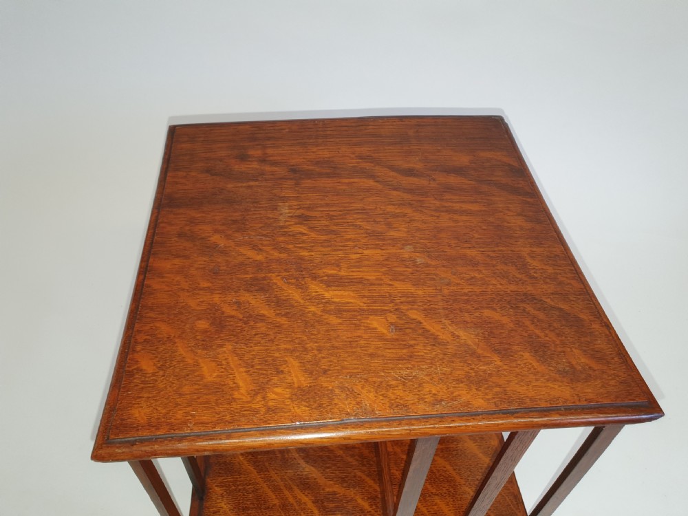 Small oak revolving bookcase
 View VII