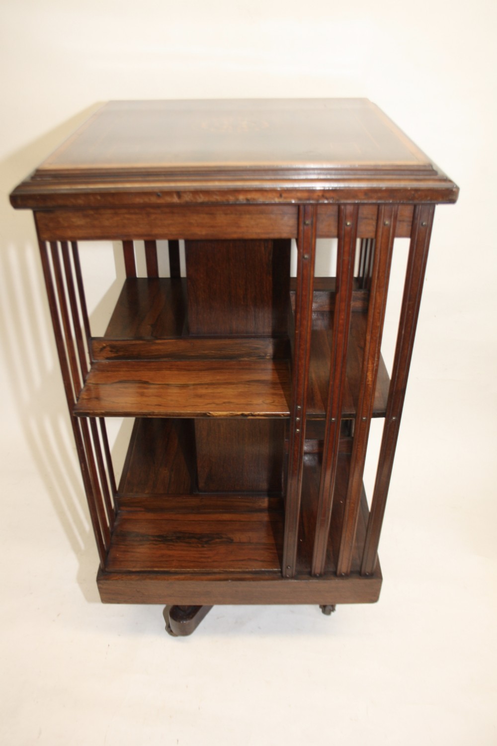 19th century Rosewood revolving bookcase