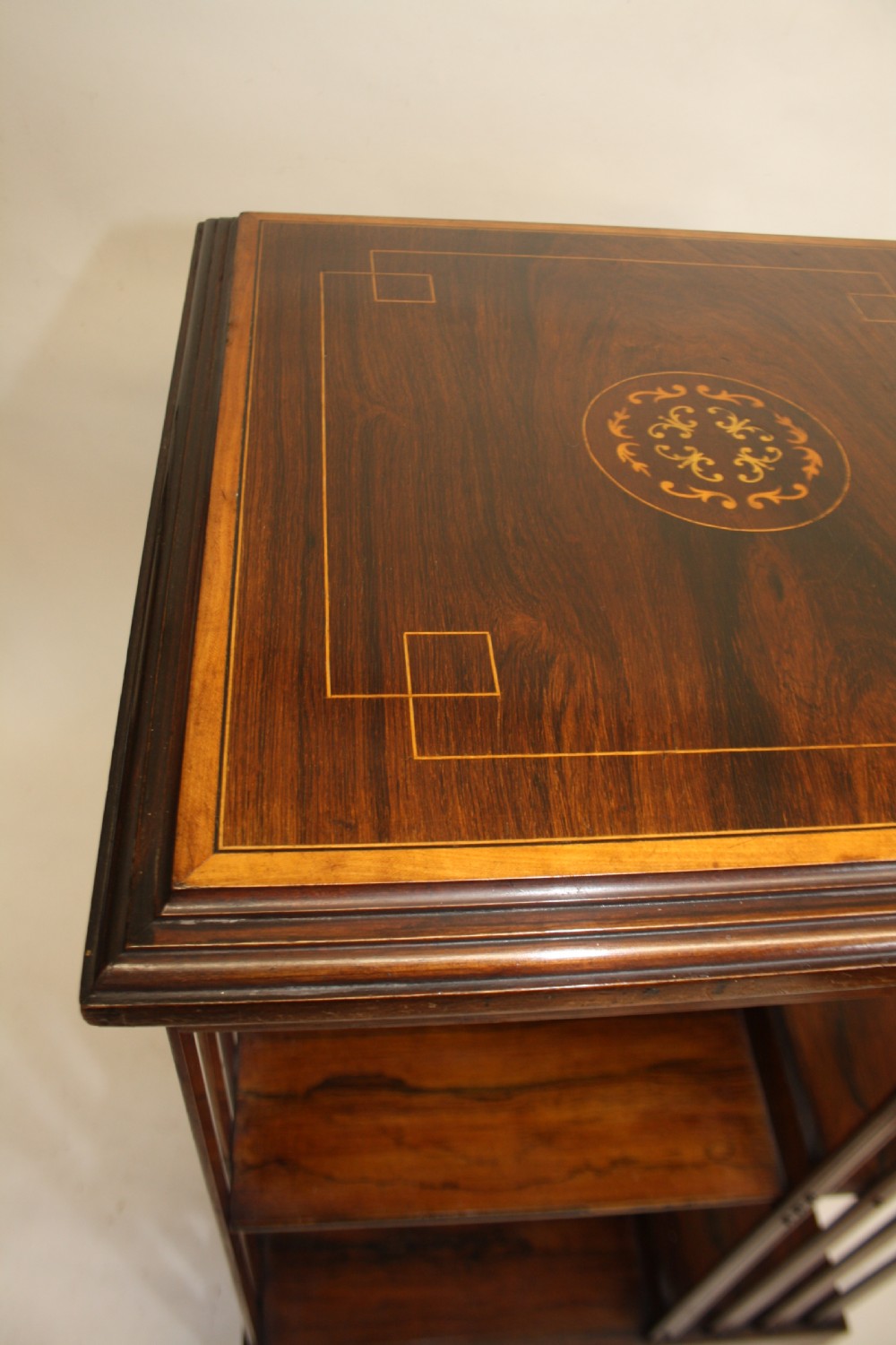 19th century Rosewood revolving bookcase View III