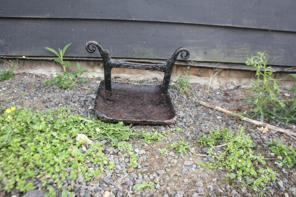 Circa 1780 wrought iron boot scraper View III