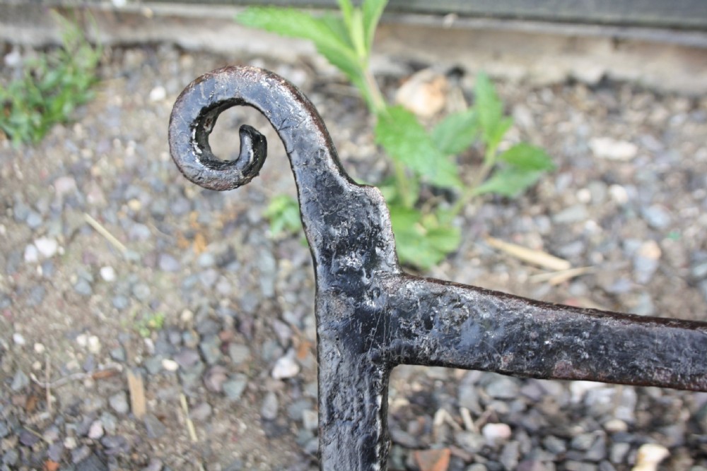 Circa 1780 wrought iron boot scraper View VIII