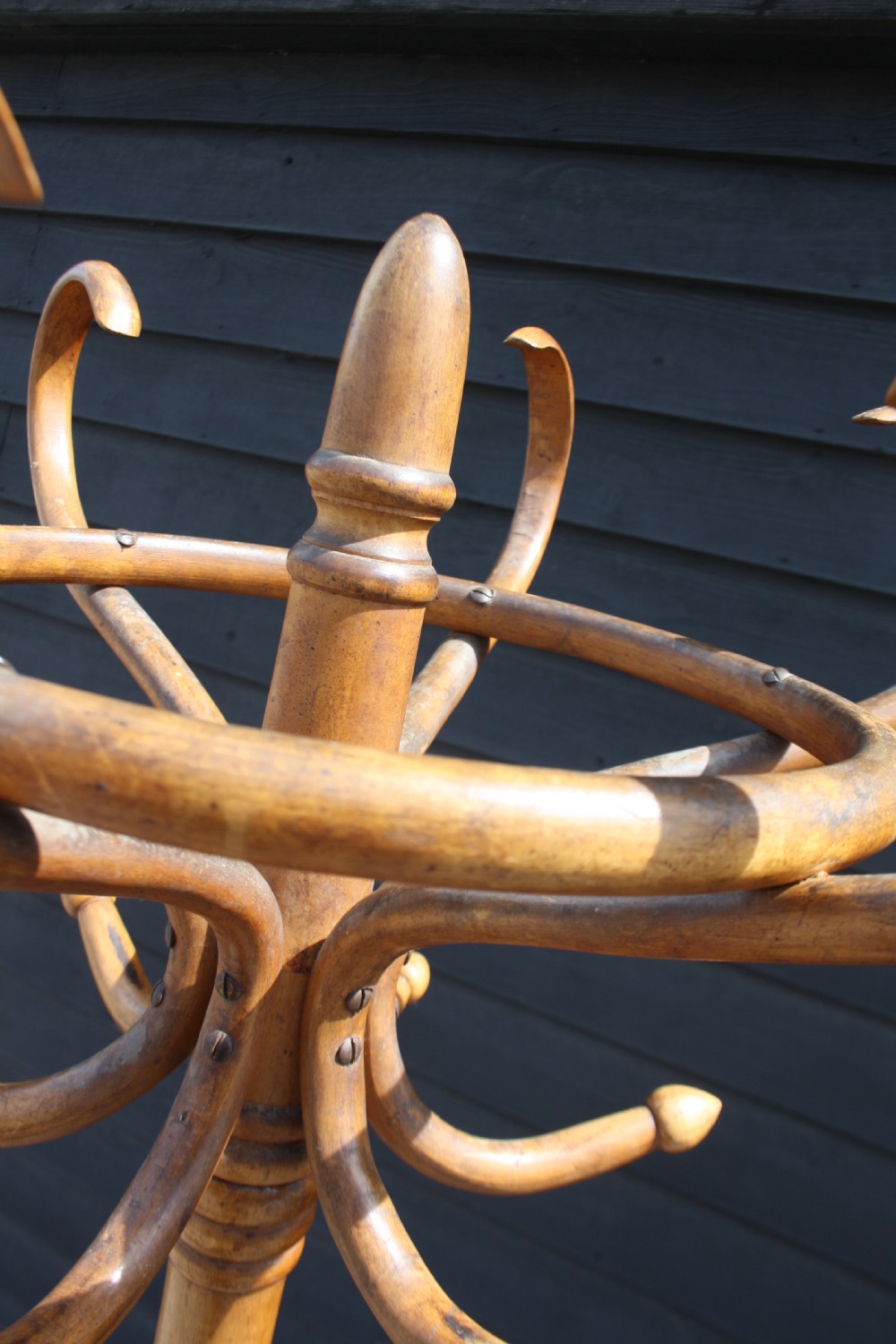 19th-century bentwood hat stand in beechwood View VI