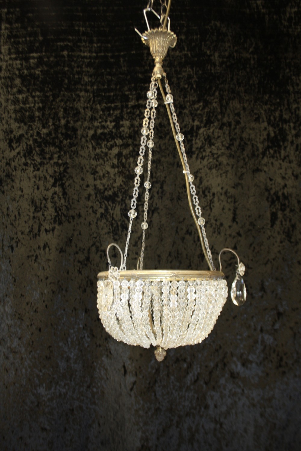 Early 20th century French bag chandelier