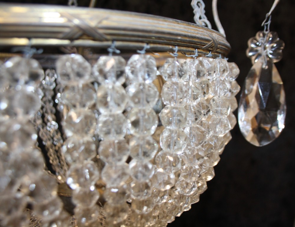 Early 20th century French bag chandelier View VIII