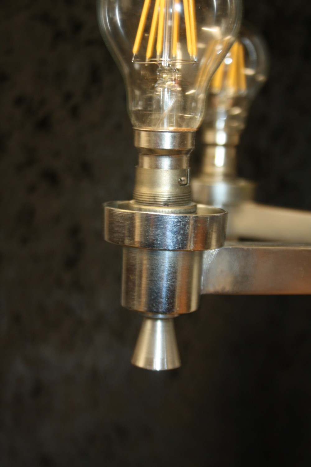 Art deco chrome chandelier View VI