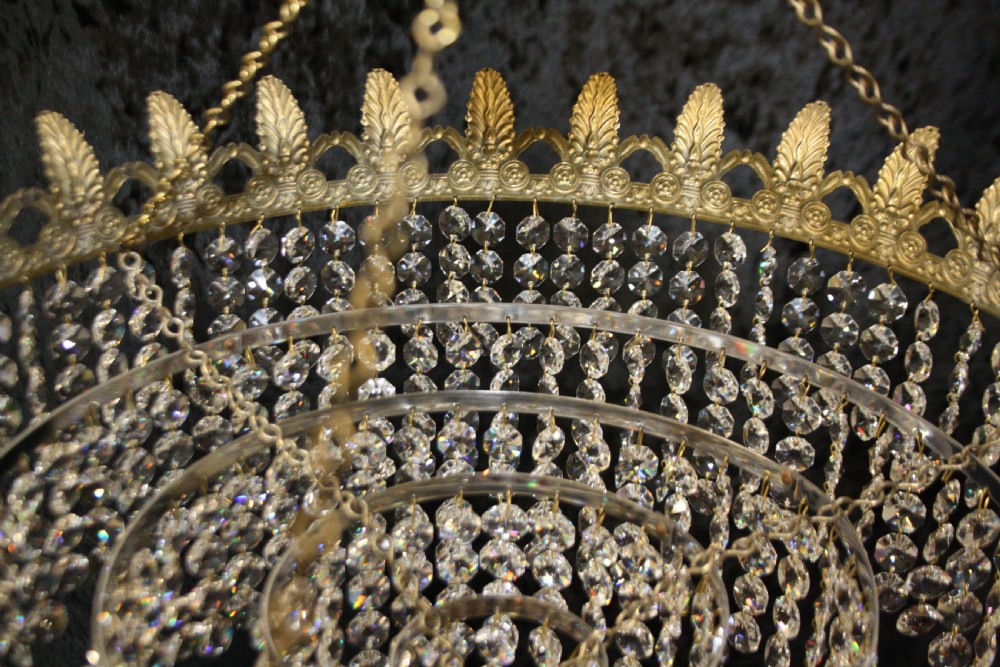 Early 20th century Five tier chandelier View VIII