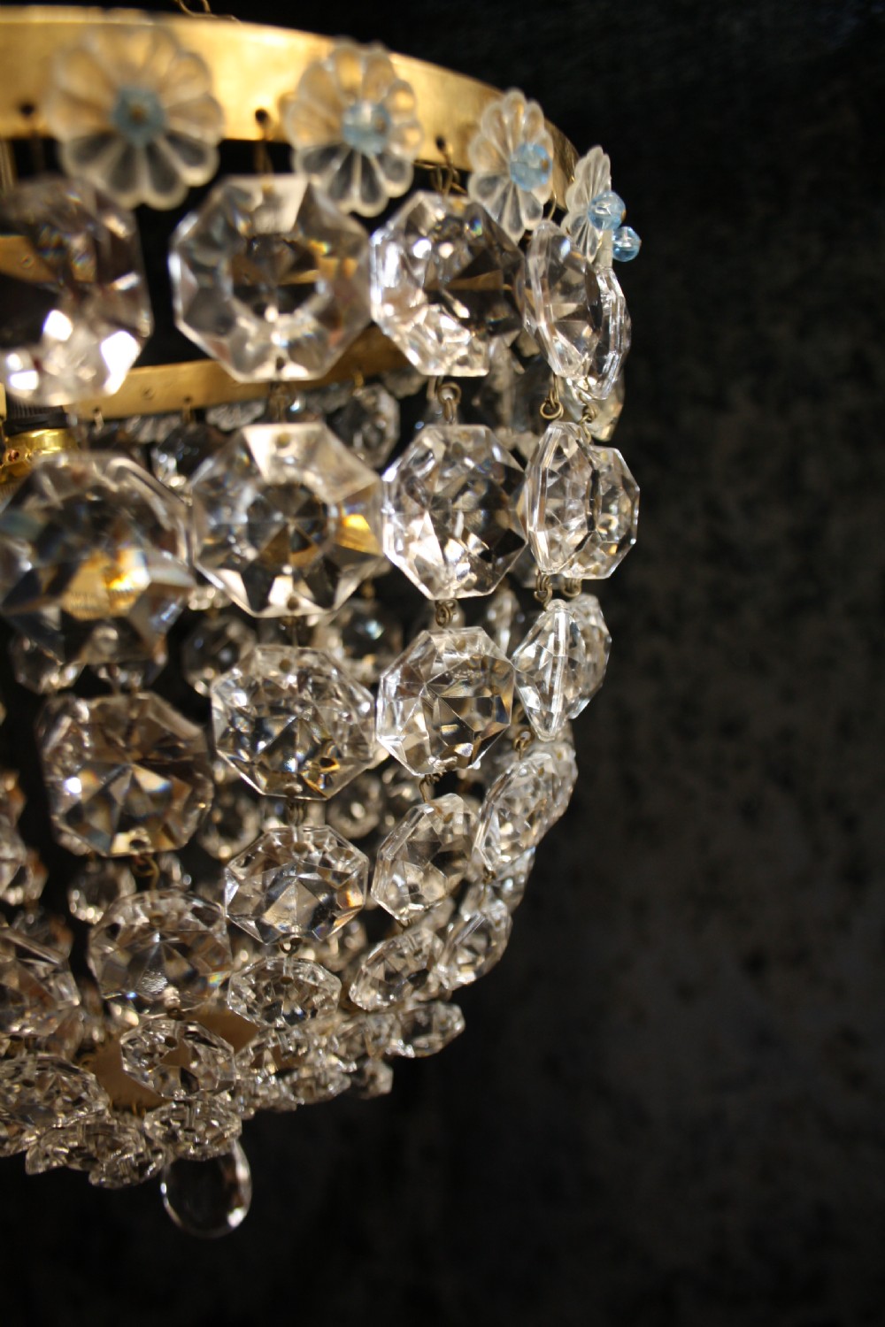 Early 20th century bag chandelier. View V