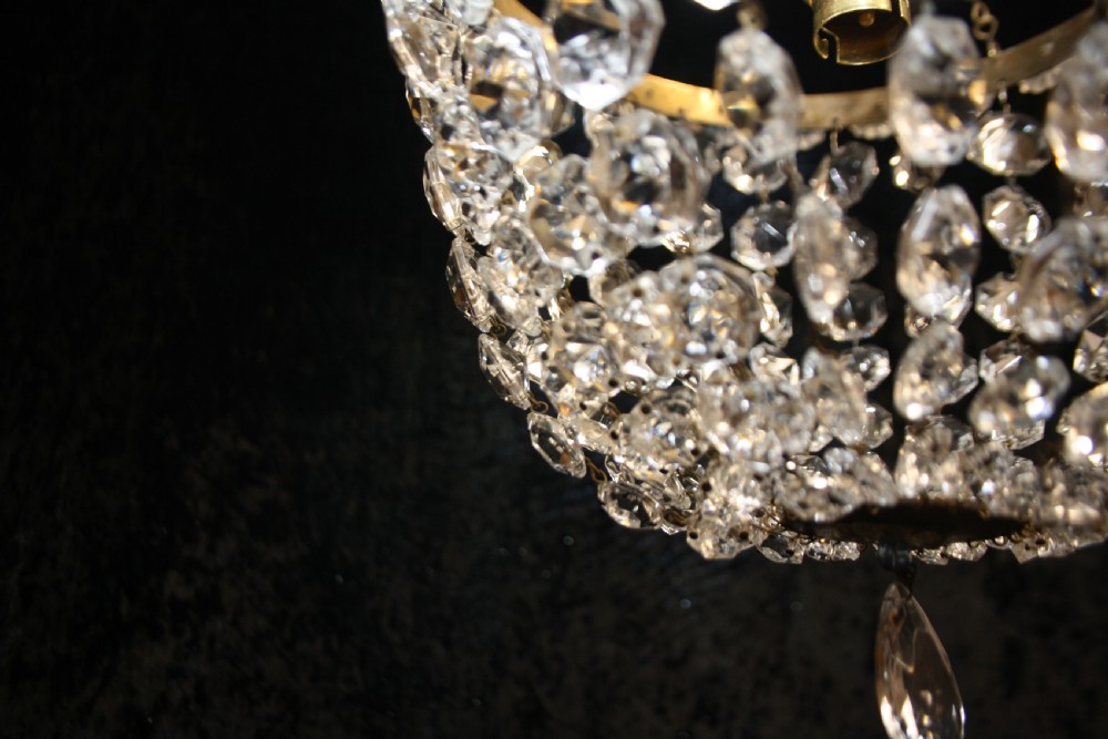 Early 20th century bag chandelier. View VII