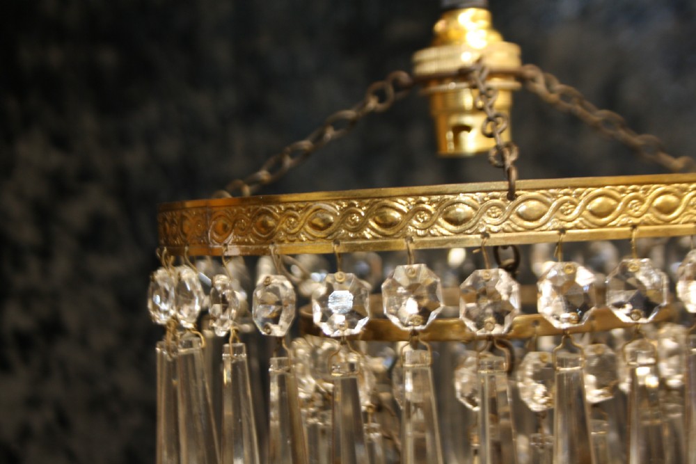 Early 20th century pair of spike chandeliers View VI