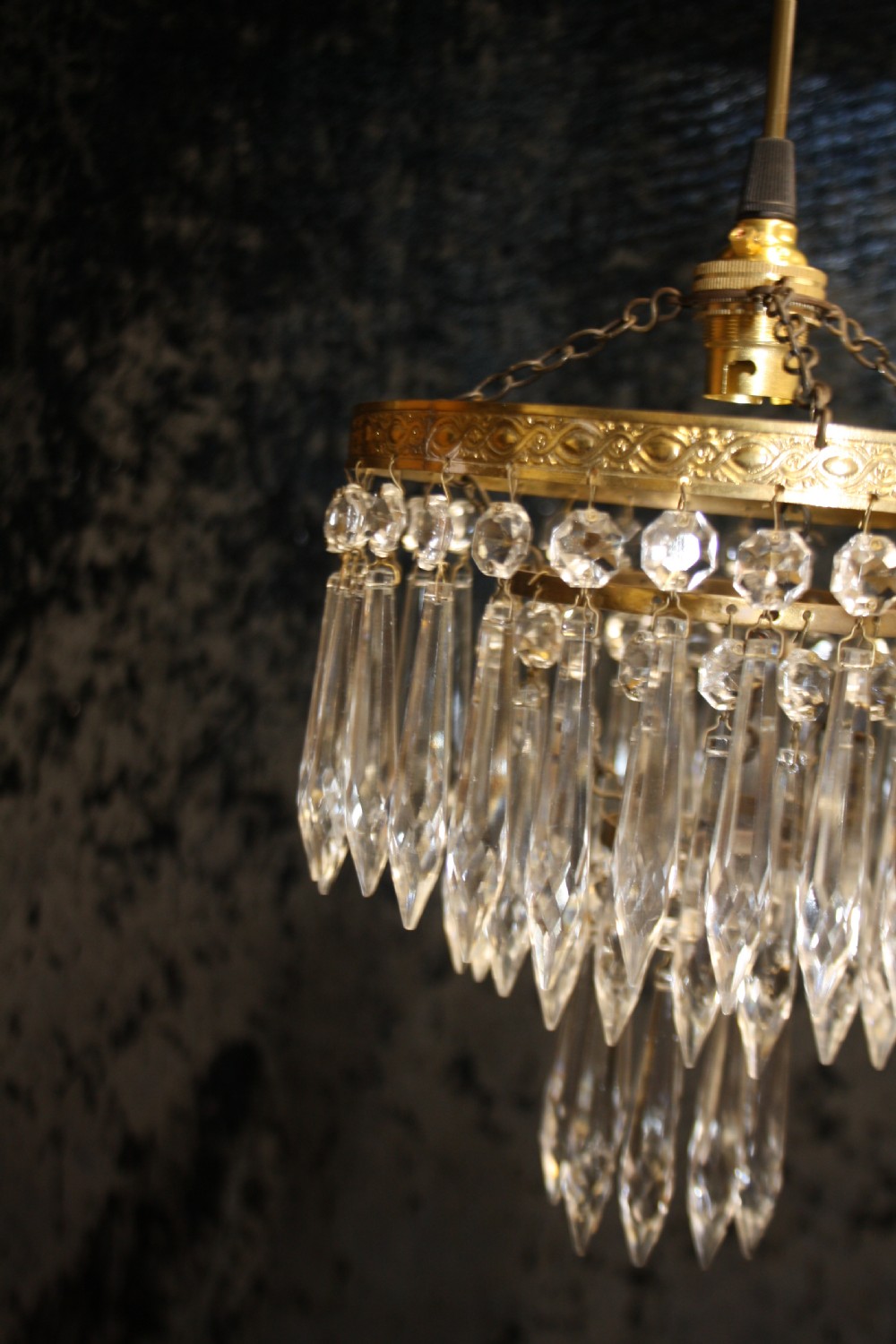 Early 20th century pair of spike chandeliers View VIII
