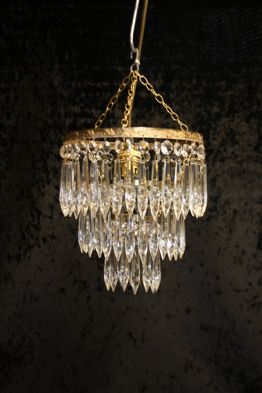 Early 20th century spike chandelier